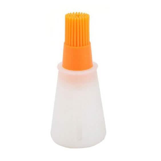 Lot de 3 : Bouteille de Pinceau à Huile en Silicone pour Barbecue de 65 ml avec Fond Plat