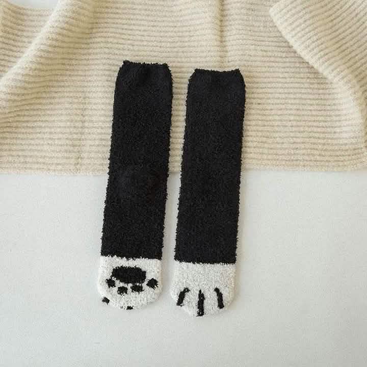 Lot de 3 : Chaussettes griffes de chat automne et hiver