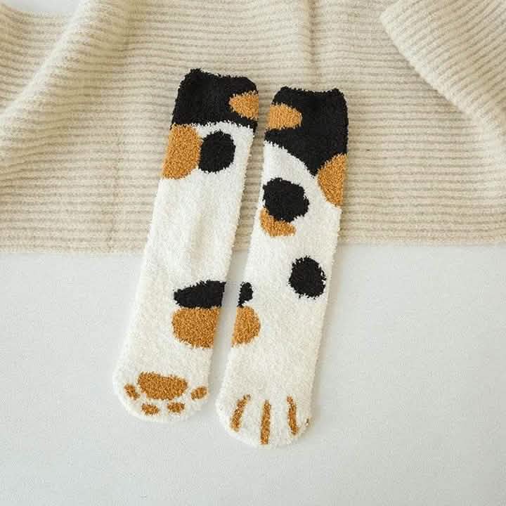 Lot de 3 : Chaussettes griffes de chat automne et hiver