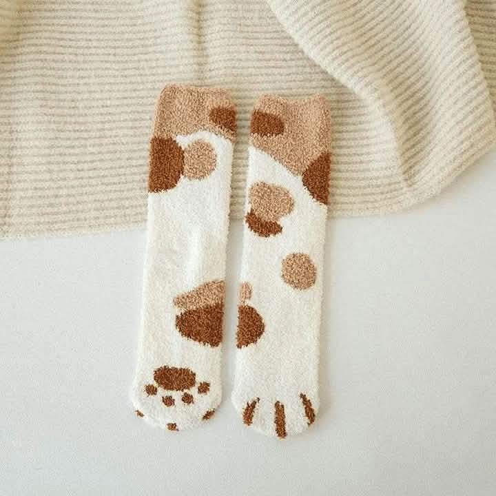 Lot de 3 : Chaussettes griffes de chat automne et hiver