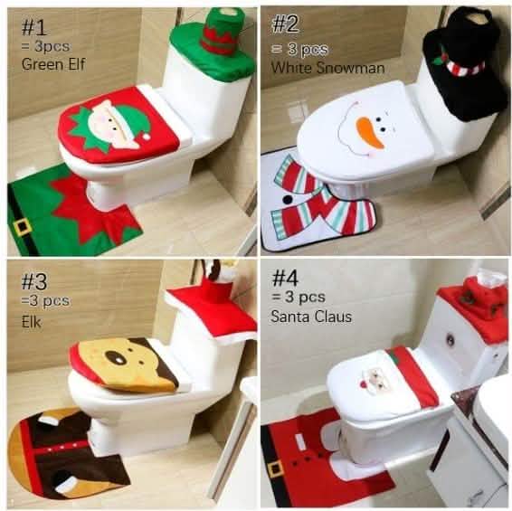 3-Pack: Christmas Fancy Christmas Home Bathroom Decor Set
