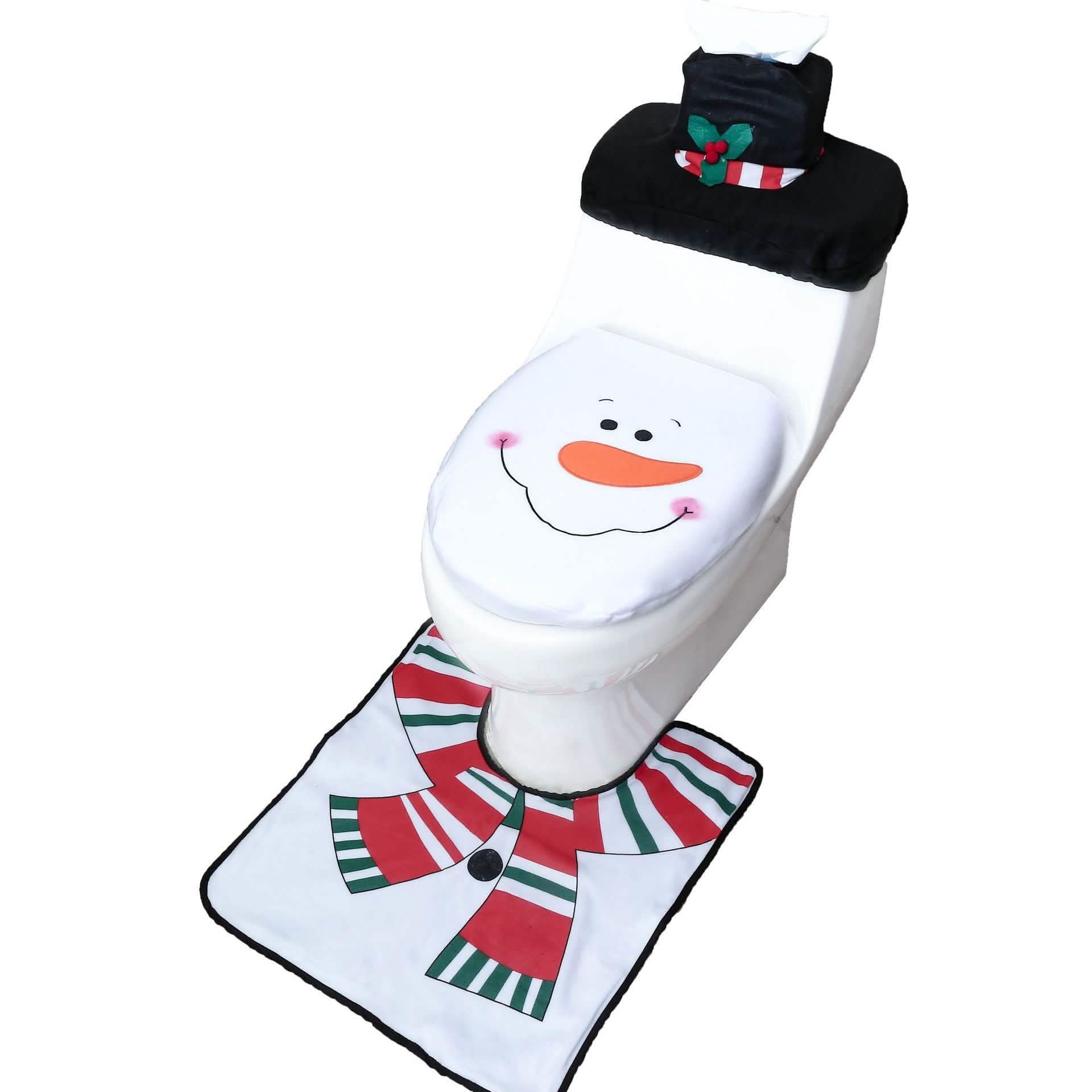 3パック：クリスマスファンシー クリスマスホームバスルームデコレーションセット