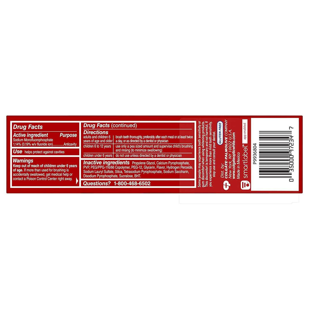 Lot de 3 : Dentifrice blanchissant avancé Colgate Optic White