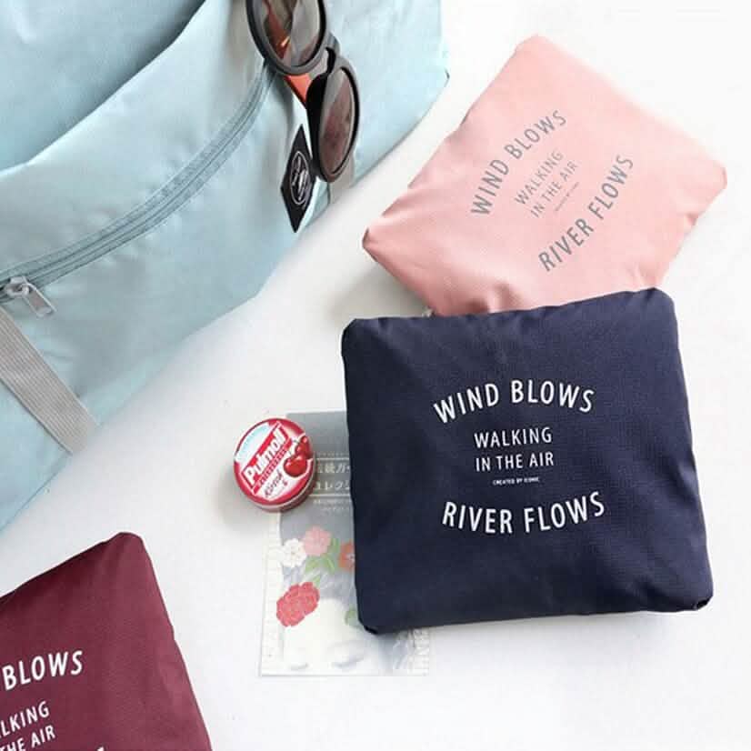 Lot de 3 : Sac de rangement de voyage pliable compact et élégant