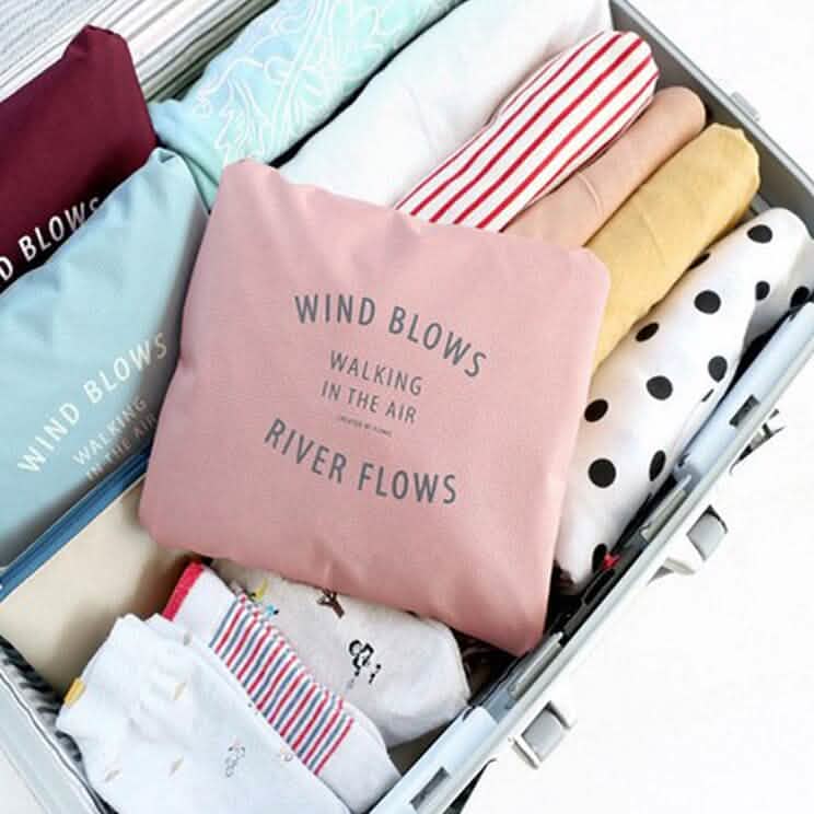 Lot de 3 : Sac de rangement de voyage pliable compact et élégant