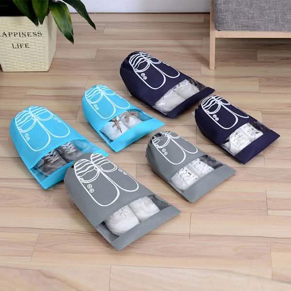 3個セット：巾着靴収納バッグ