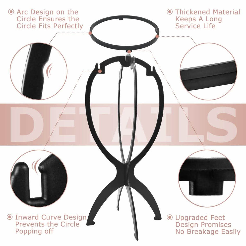 3-Pack: Dreamlover Wig Head Stands for Wigs