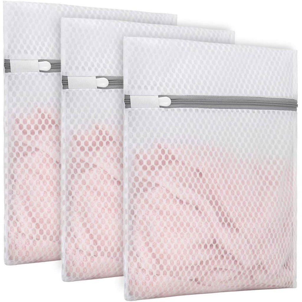 Lot de 3 : Sacs à Linge en Maille Nid d'Abeille Résistants