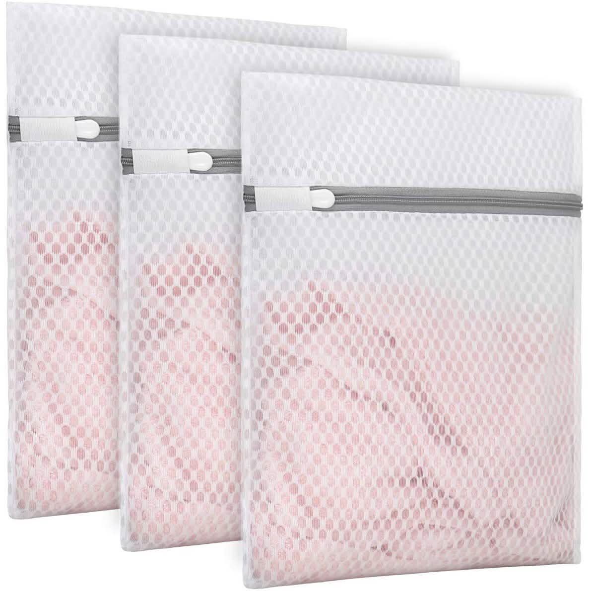 Lot de 3 : Sacs à Linge en Maille Nid d'Abeille Résistants