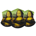 Lot de 3 : Cache-cou multifonctionnel foulard bandana motif Peinture Célèbre