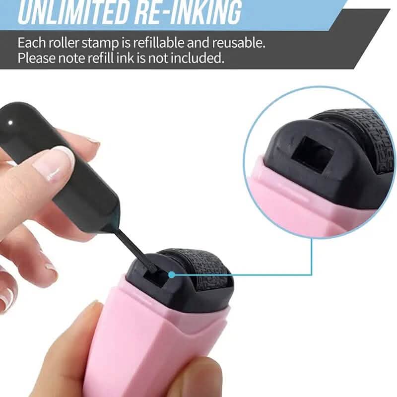 3-Pack: Identity Protection Roller Stamp