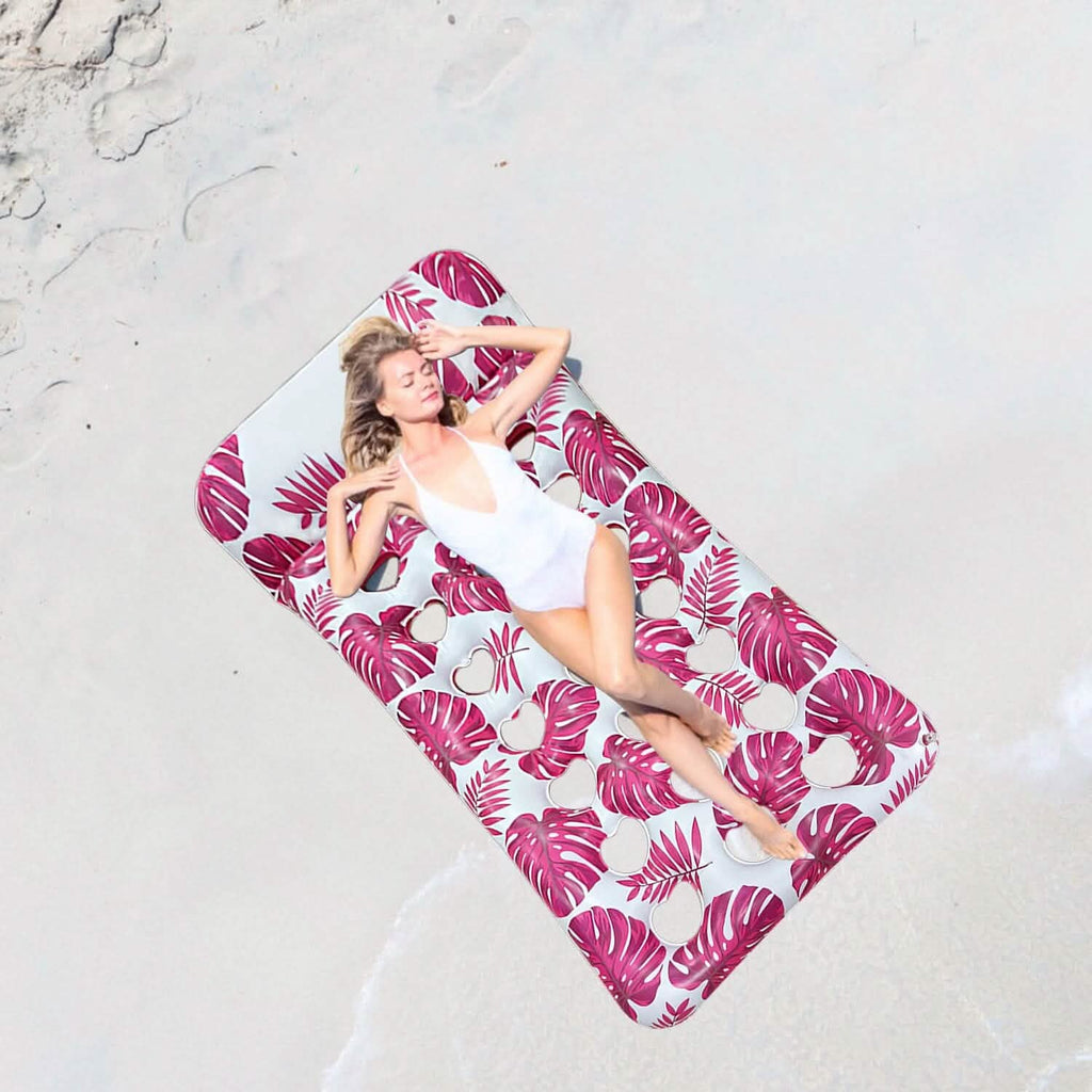 3-Pack: Inflatable Pool Float Raft Water Lounge 330lbs Load-Bearing Mattress with Headrest