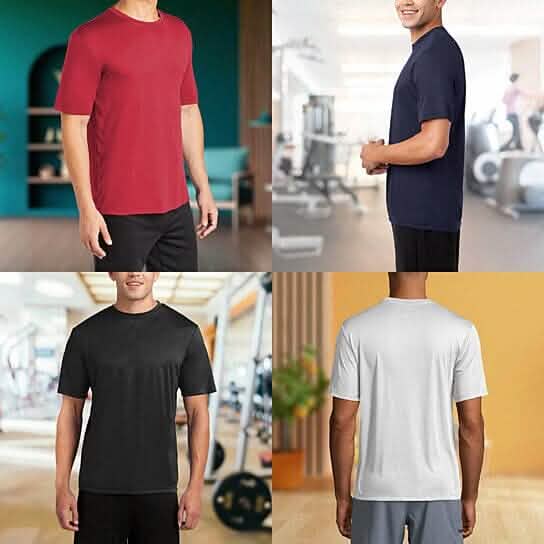 Lot de 3 t-shirts à manches courtes Cool Dri-Fit évacuant l'humidité pour homme