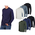 3-Pack: Men's Cotton Long Sleeve T-Shirt with Chest Pocket