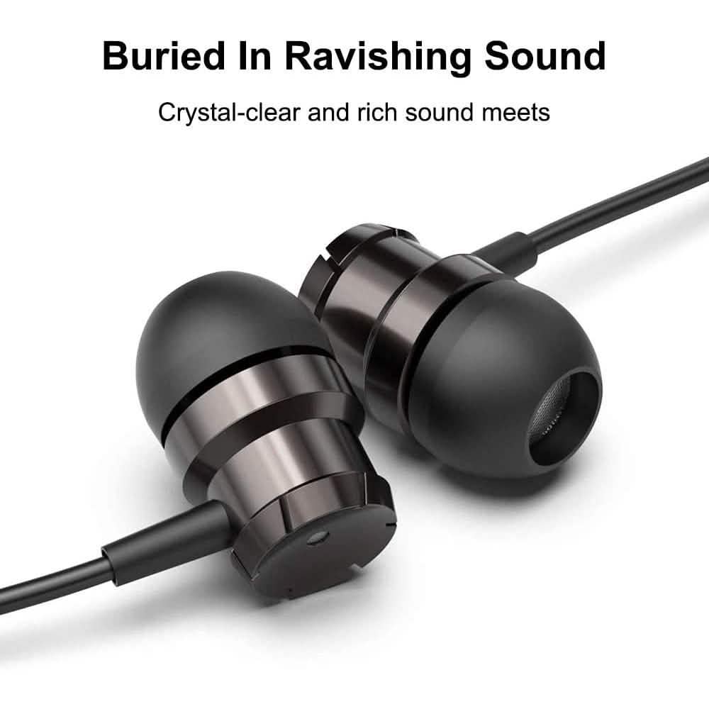 Paquet de 3 : Écouteurs intra-auriculaires anti-bruit sans enchevêtrement avec microphone