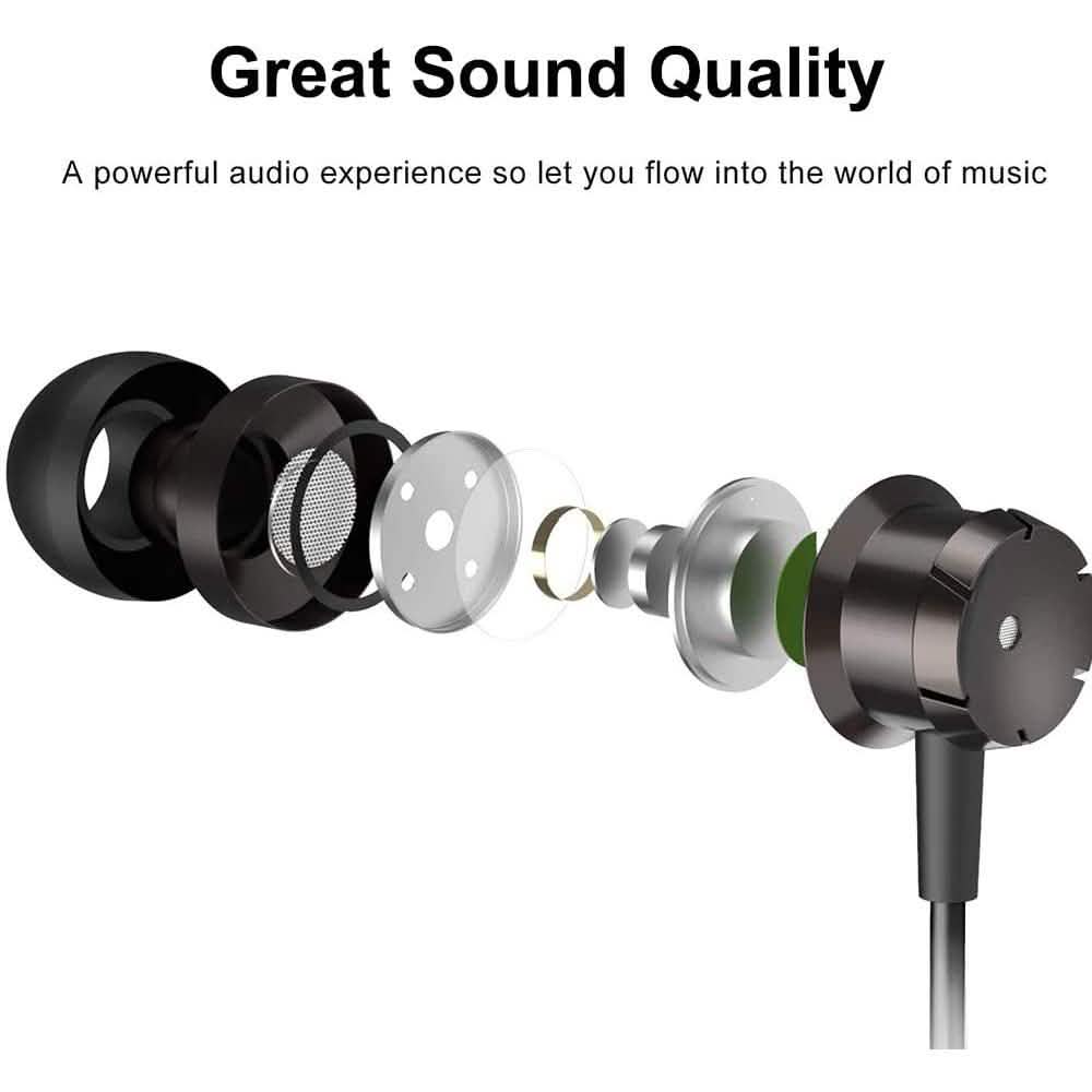 Paquet de 3 : Écouteurs intra-auriculaires anti-bruit sans enchevêtrement avec microphone