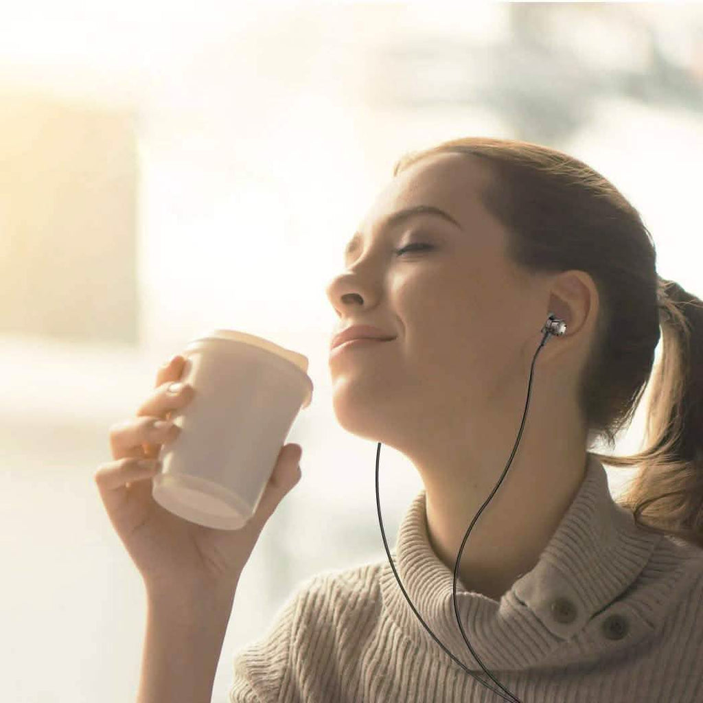 Paquet de 3 : Écouteurs intra-auriculaires anti-bruit sans enchevêtrement avec microphone