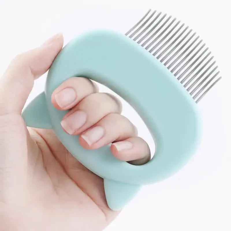3-Pack: Pet Deshedding Brush Grooming and Shedding Matted Fur Remover Massage Dematting Tool