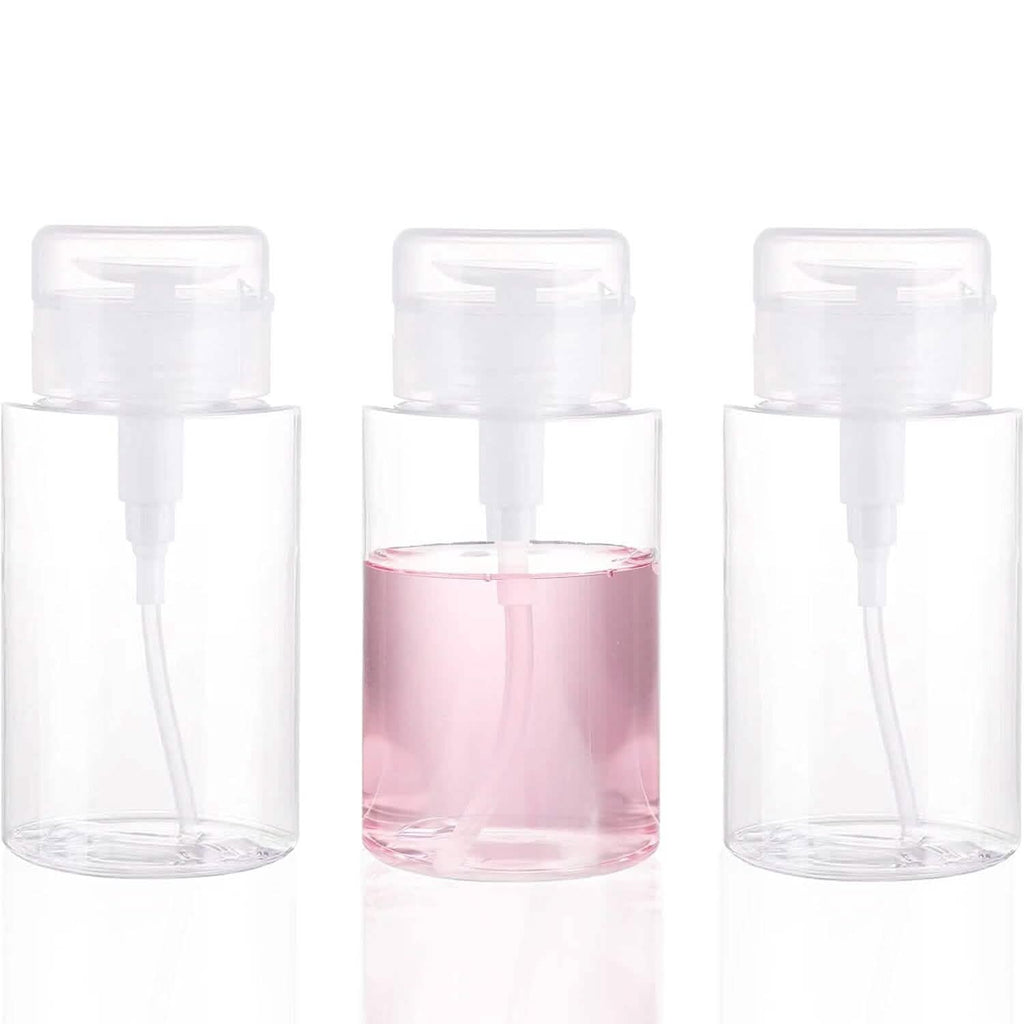 3-Pack: Push Down Empty Pump Dispenser Bottle