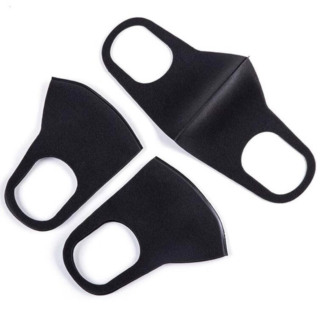 3-Pack: Reusable Black Face Mask