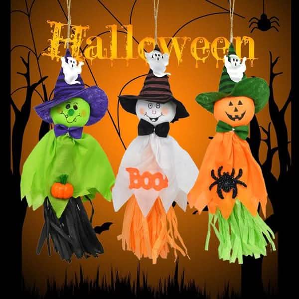 3個セット：かかしホラーゴーストペンダントハロウィン装飾