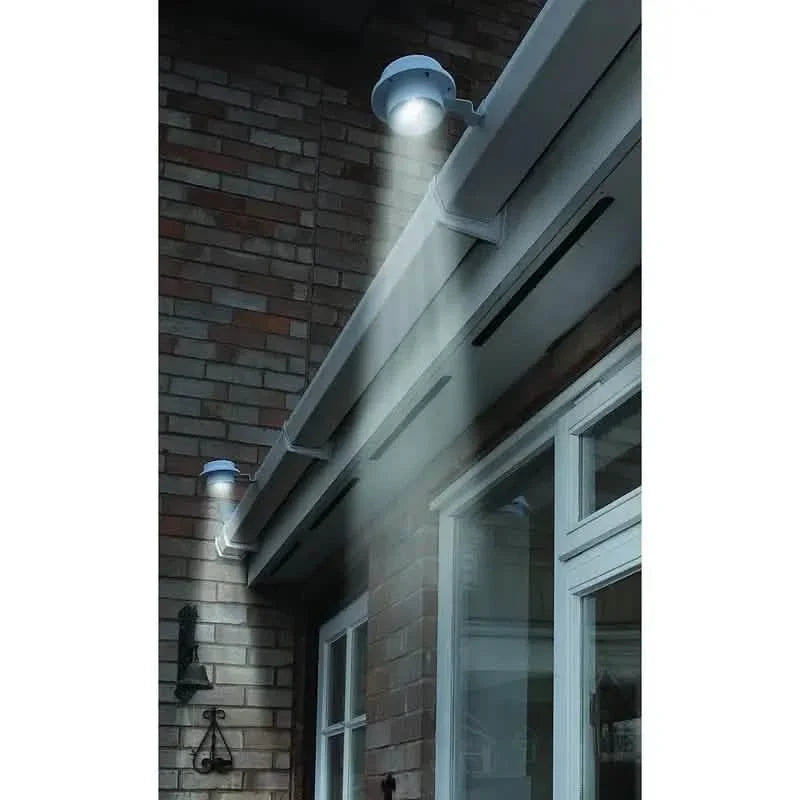 3個セット：ソーラーLEDフェンスガターライト