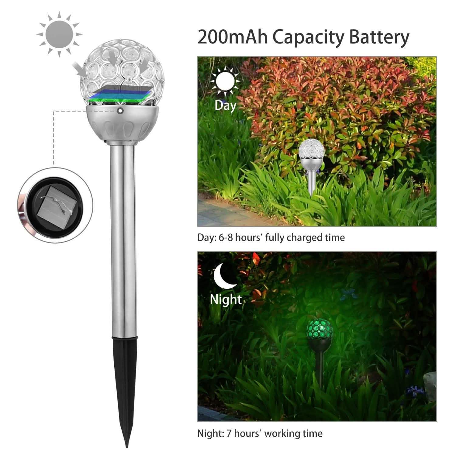 Lot de 3 : lampes solaires extérieures Solarek