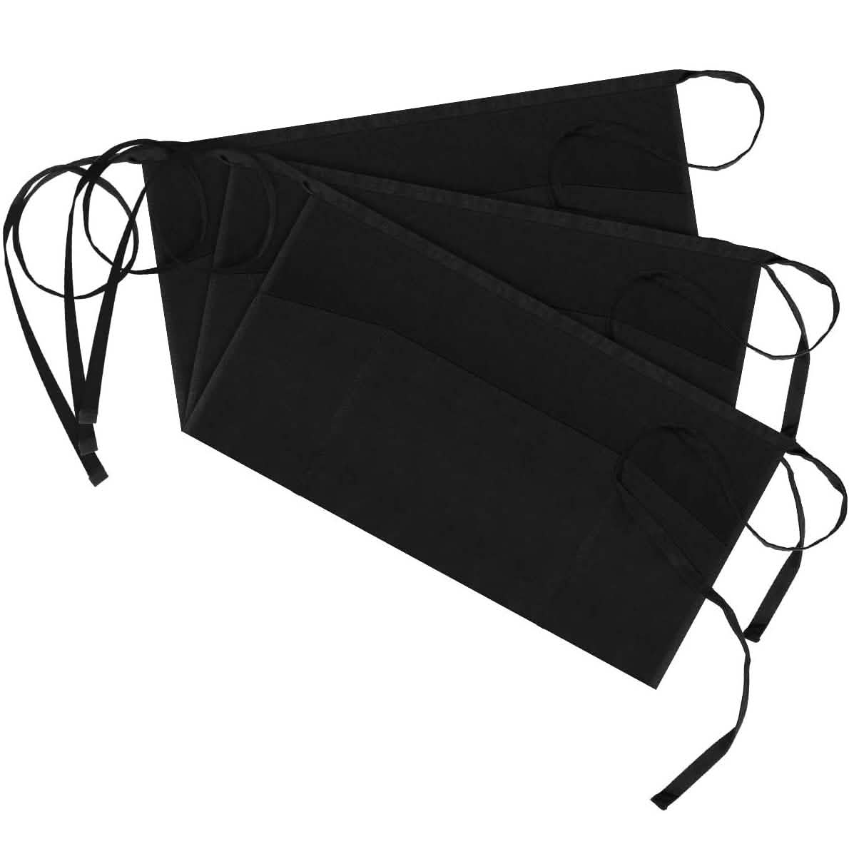 3-Pack: Syntus Server Aprons with 3 Pockets