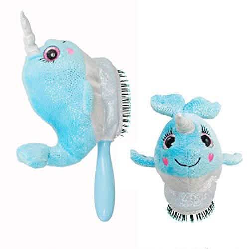 Lot de 3 : Brosse démêlante souple Wet Brush Plush pour enfants avec poils IntelliFlex doux pour tous types de cheveux