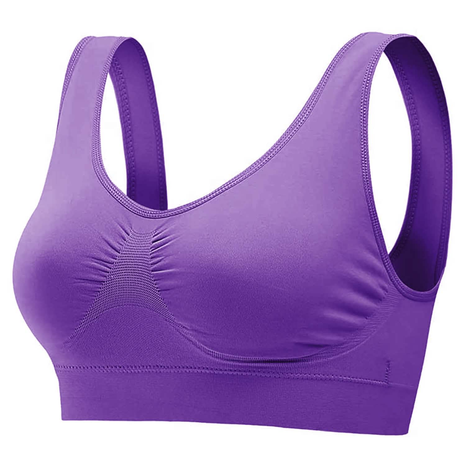 Lot de 3 soutiens-gorge sans armature et sans couture pour le sport et l'entraînement