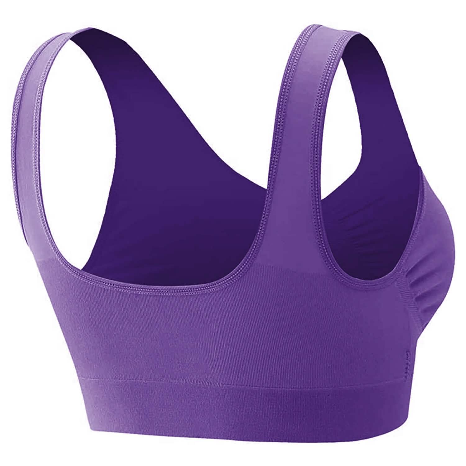 Lot de 3 soutiens-gorge sans armature et sans couture pour le sport et l'entraînement