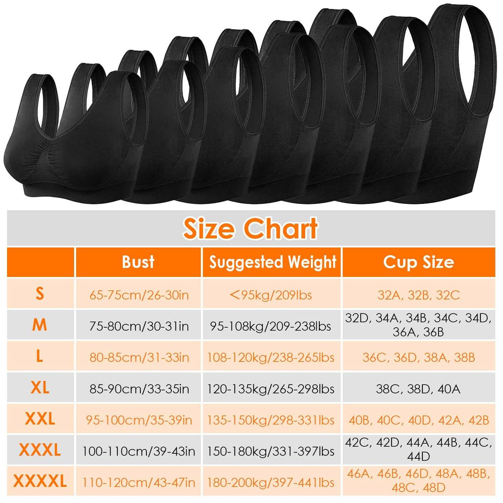 Lot de 3 soutiens-gorge sans armature et sans couture pour le sport et l'entraînement