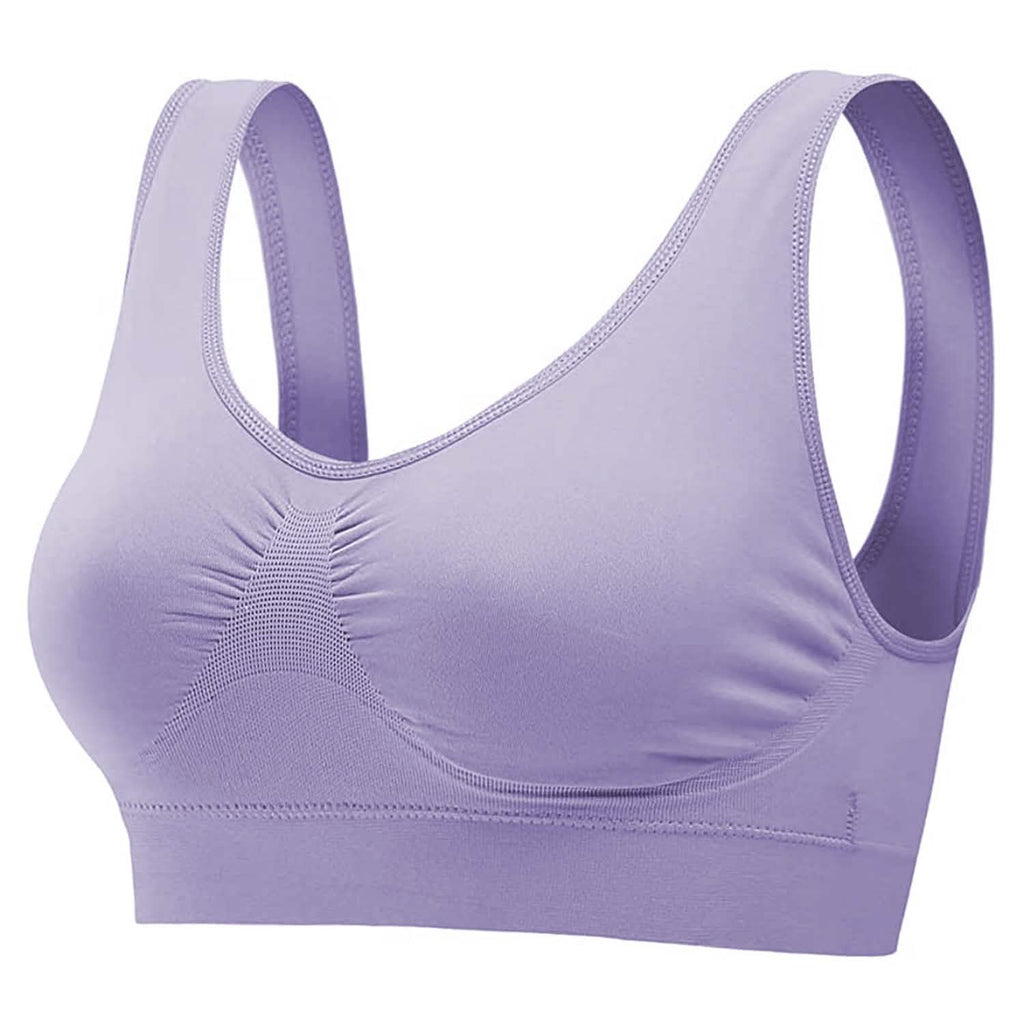 Lot de 3 soutiens-gorge sans armature et sans couture pour le sport et l'entraînement