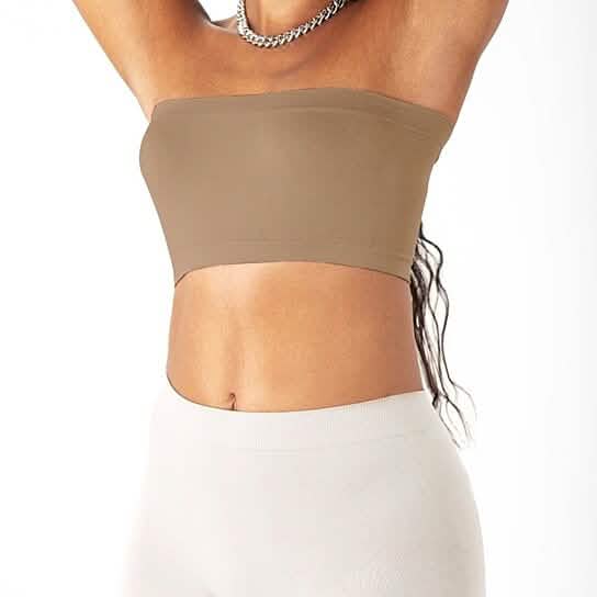 Lot de 3 : Soutien-gorge bandeau bustier sans couture pour femme