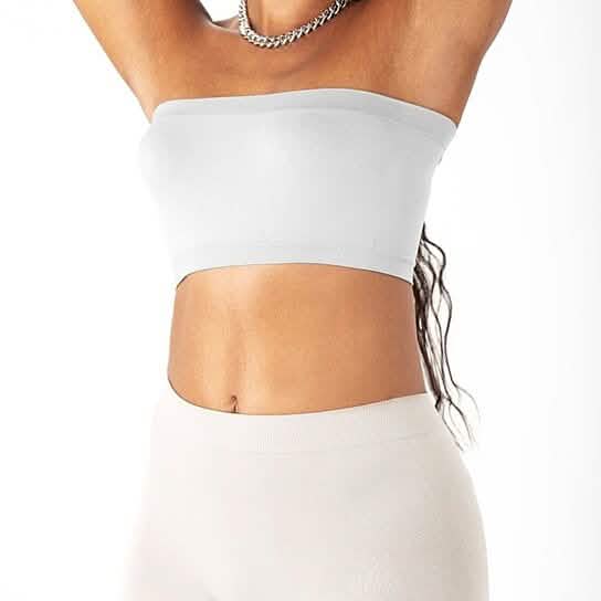 Lot de 3 : Soutien-gorge bandeau bustier sans couture pour femme