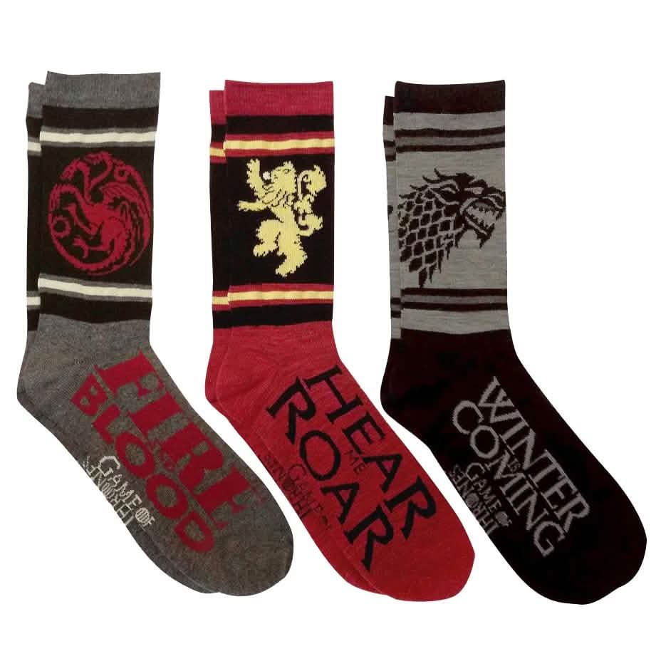 Lot de 3 : boîte Maisons de Game of Thrones et boîte Targaryen