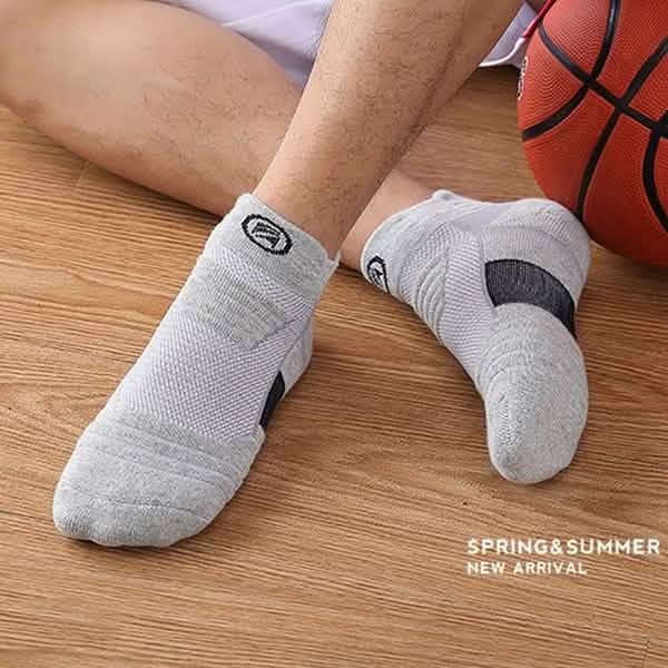 Lot de 3 paires : Chaussettes de sport Elite de basket-ball, épaisses, respirantes, absorbant la sueur, pour l'extérieur et la course à pied pour hommes