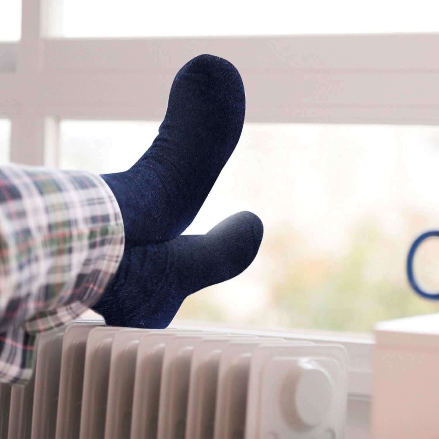 3 paires : Chaussettes chaudes en laine pour hommes