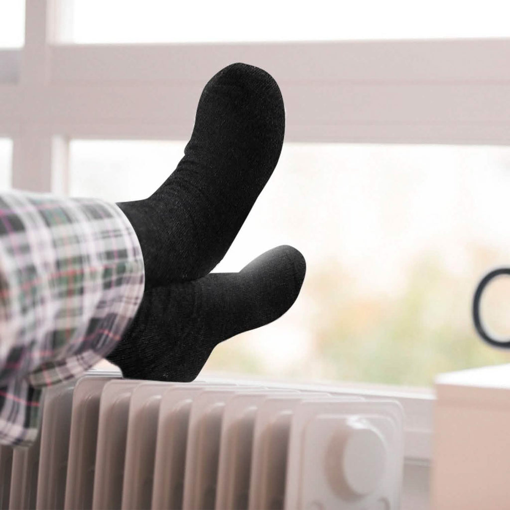 3 paires : Chaussettes chaudes en laine pour hommes