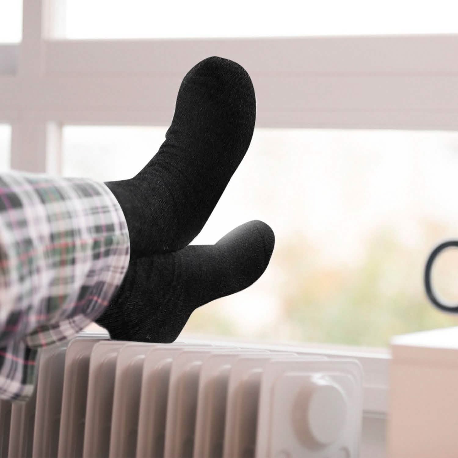 3 paires : Chaussettes chaudes en laine pour hommes