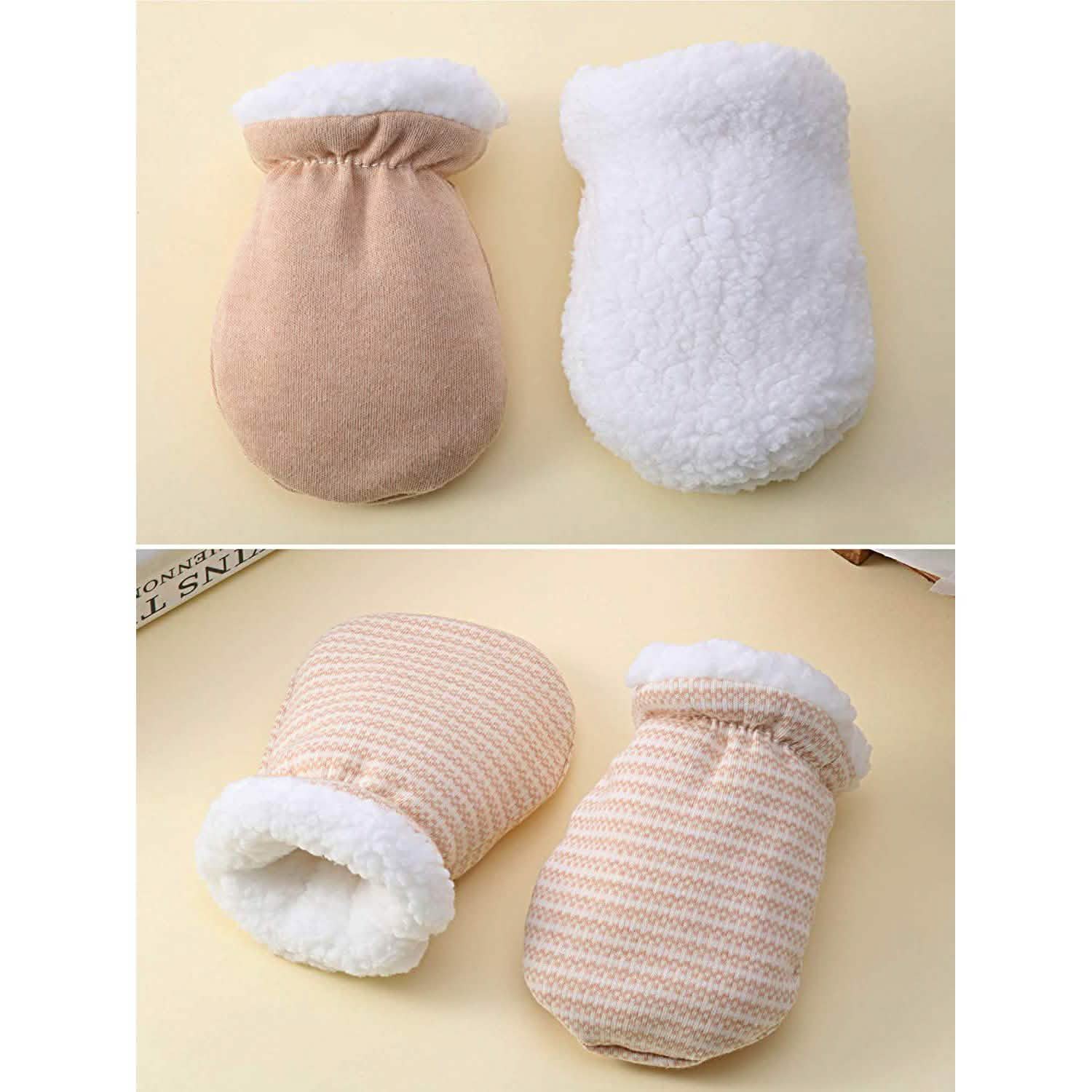3-Pairs: Newborn Mitten Gloves