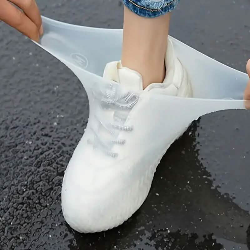 3 paires : Couvre-chaussures imperméables en latex pour l'extérieur
