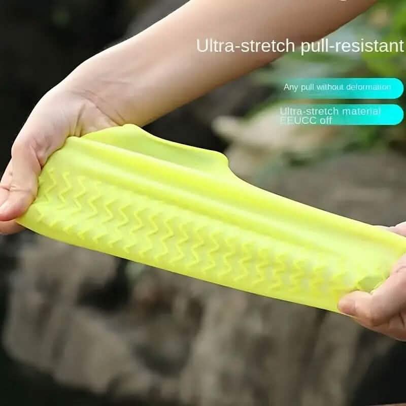 3 paires : Couvre-chaussures imperméables en latex pour l'extérieur