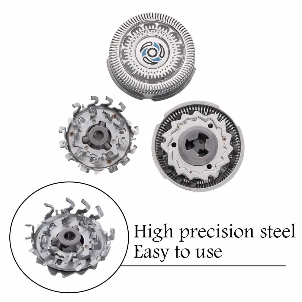 Lot de 3 : Pièces de rechange pour têtes de coupe de rasoir électronique Desfaidy SH70/62
