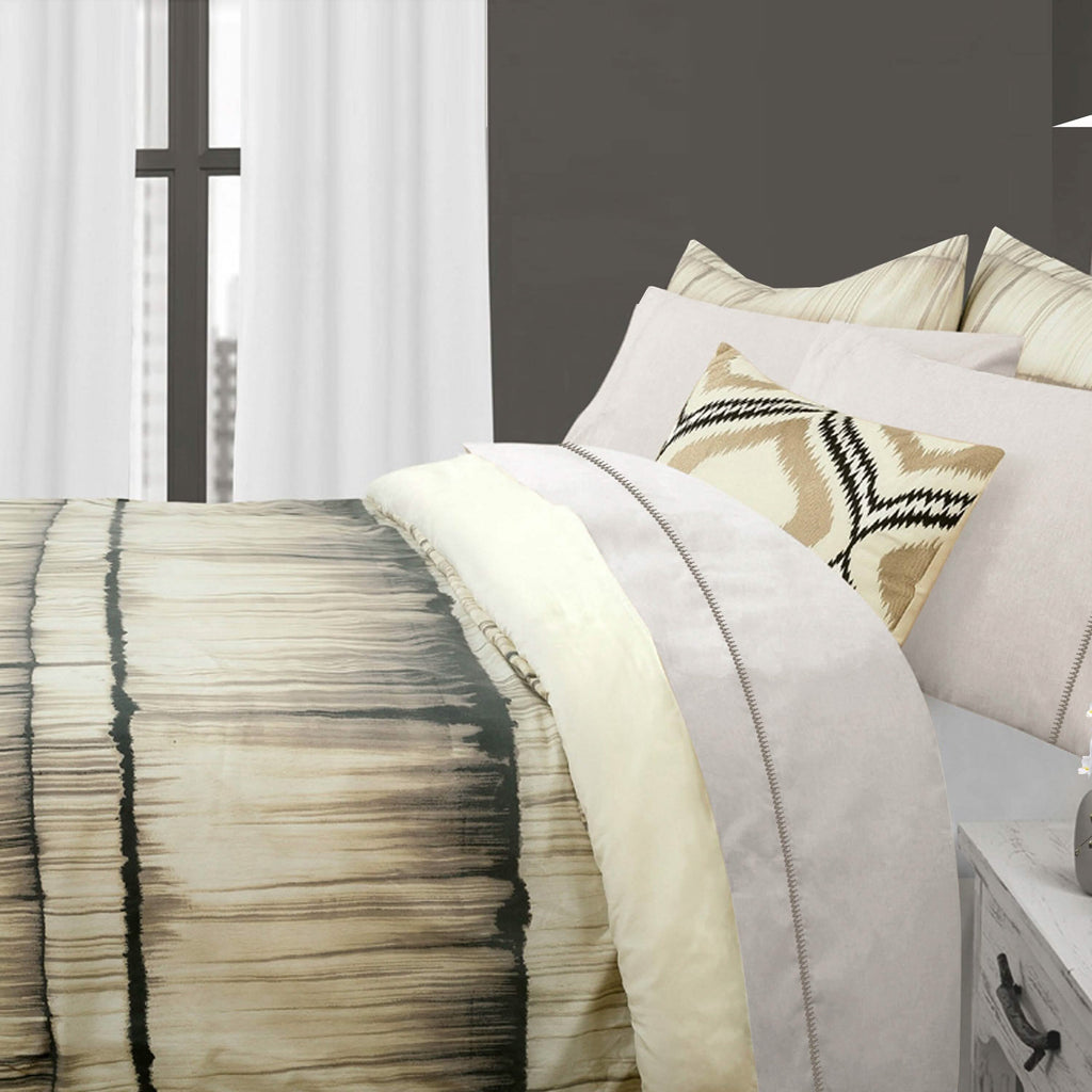 3-Piece: Global Stria Stripe Comforter Set