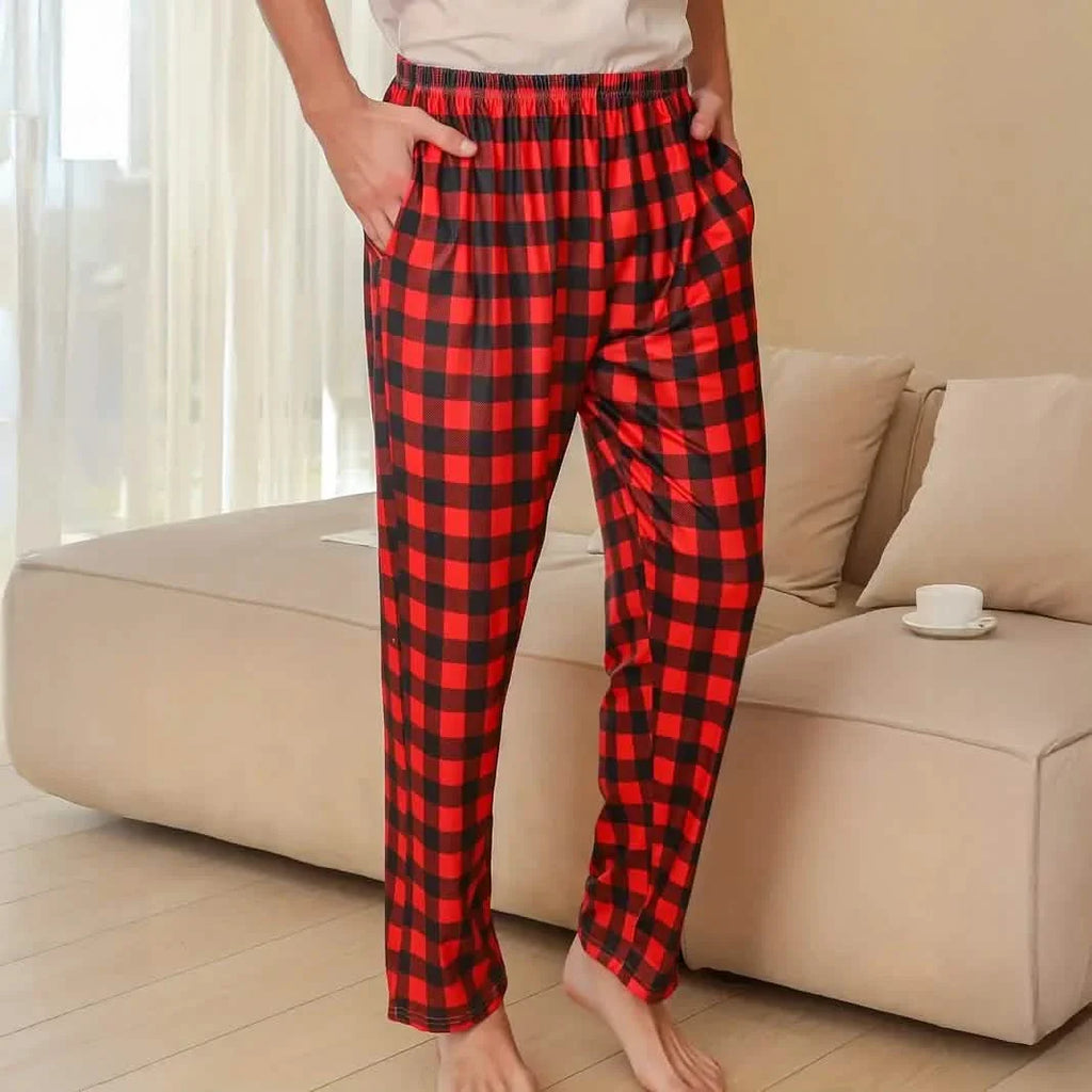 Ensemble 3 pièces : Pantalon de pyjama, tenue d'intérieur, vêtement de nuit pour homme