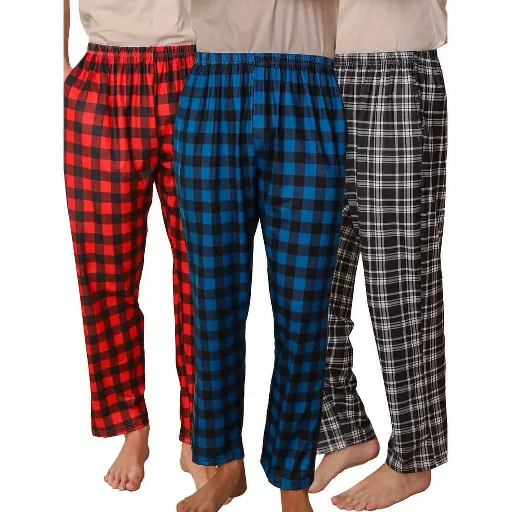 Ensemble 3 pièces : Pantalon de pyjama, tenue d'intérieur, vêtement de nuit pour homme