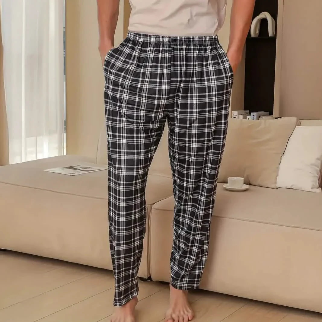 Ensemble 3 pièces : Pantalon de pyjama, tenue d'intérieur, vêtement de nuit pour homme