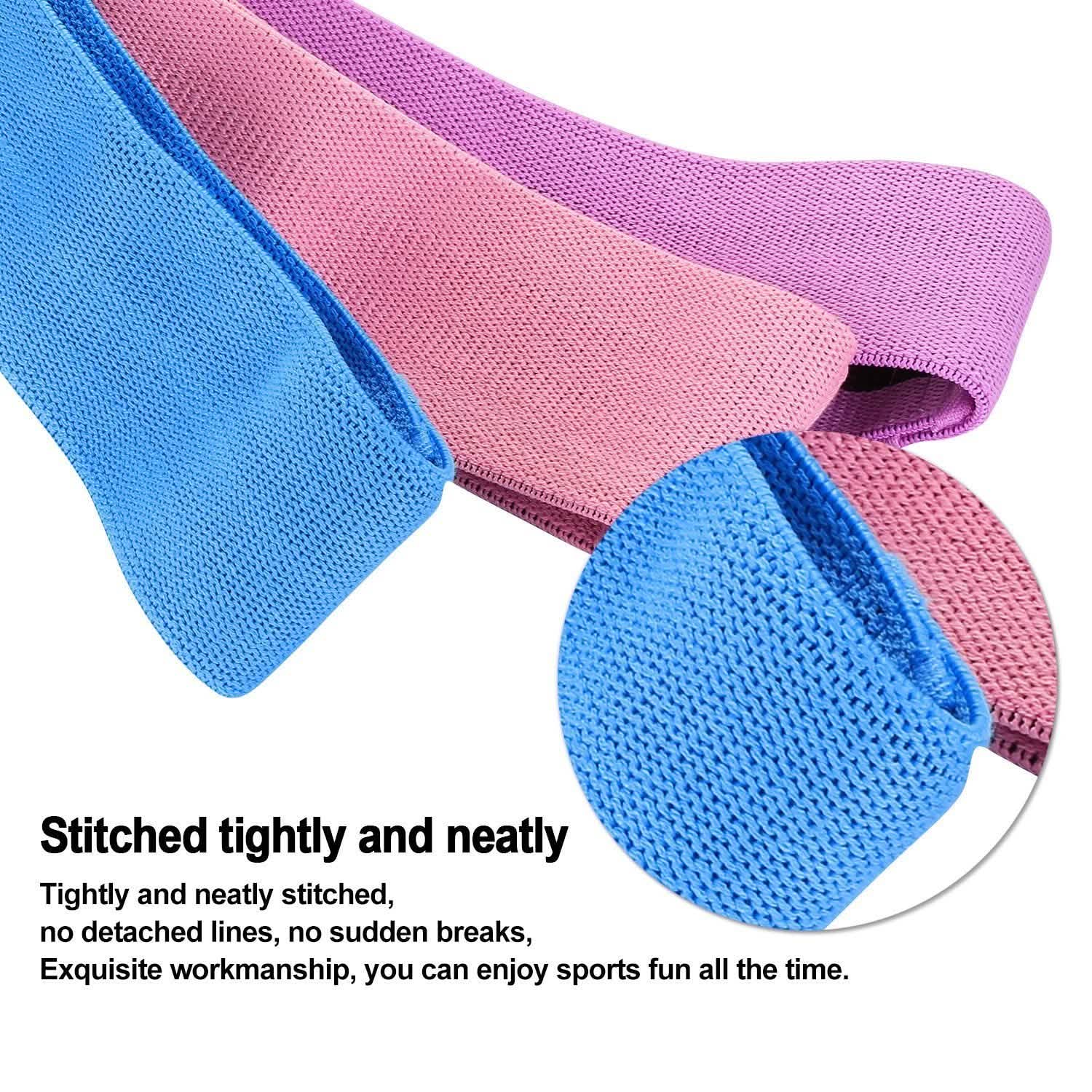 3-Piece: Resistance Loop Bands Hip Legs Training Set