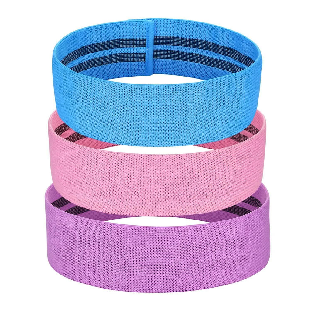 3-Piece: Resistance Loop Bands Hip Legs Training Set